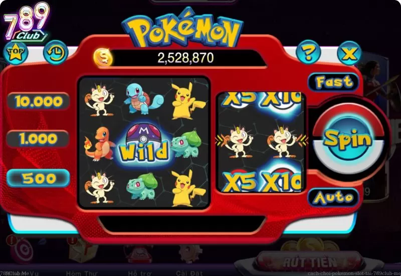 Ưu điểm của Pokemon Slot tại 789Club Me